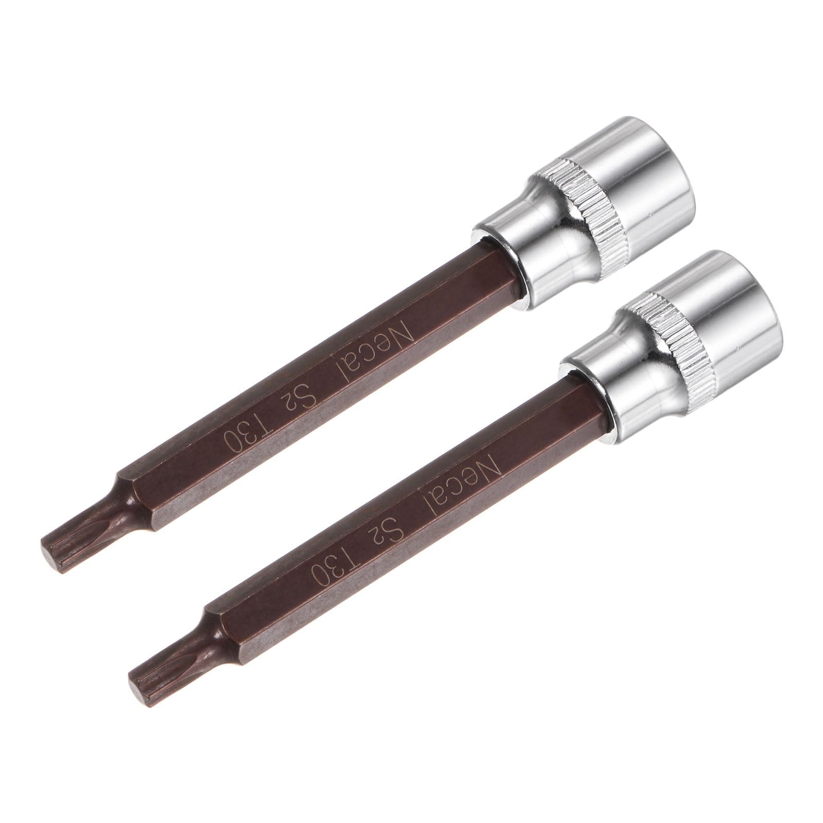 uxcell 3/8-Inch Drive T30 Torx Bit Socket S2 Steel Cr-V 100mm x 3/8″