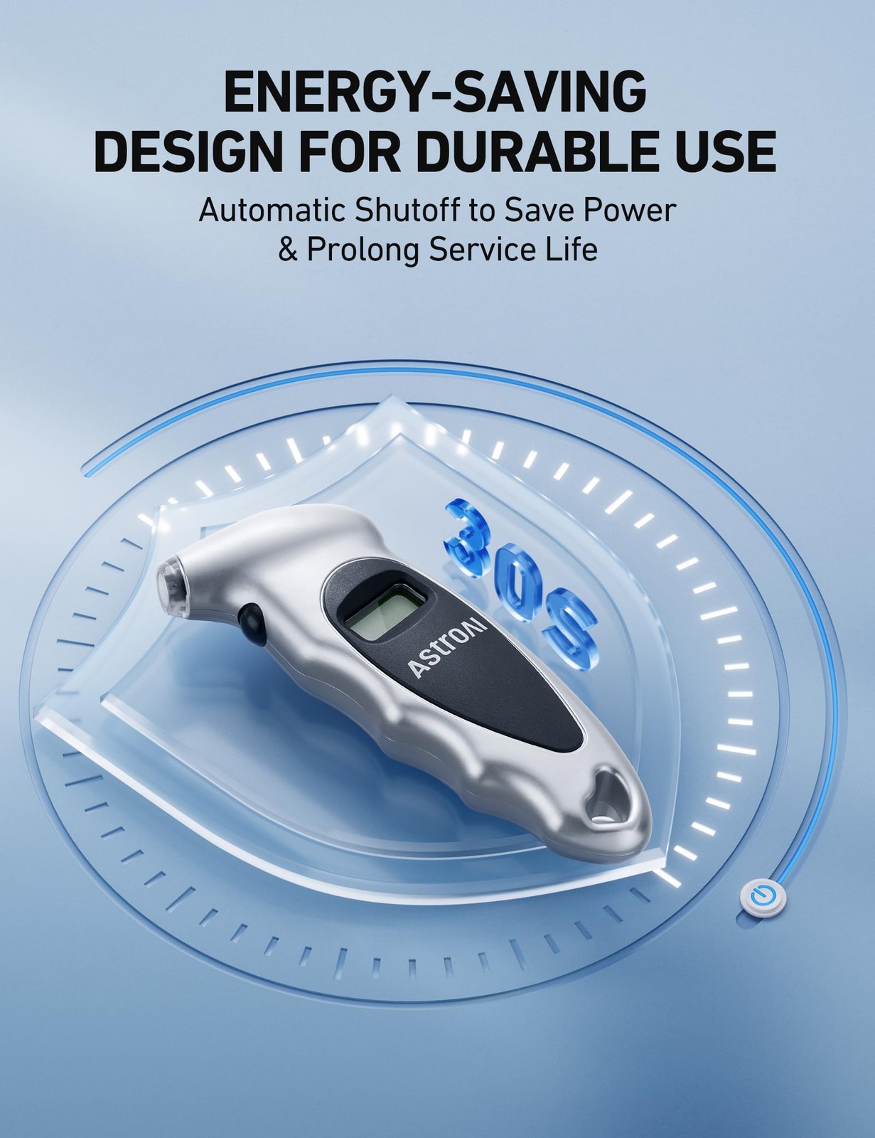 Astroai Digital Tire Pressure Gauge | 0-150 Psi Accuracy | Backlit Lcd Display