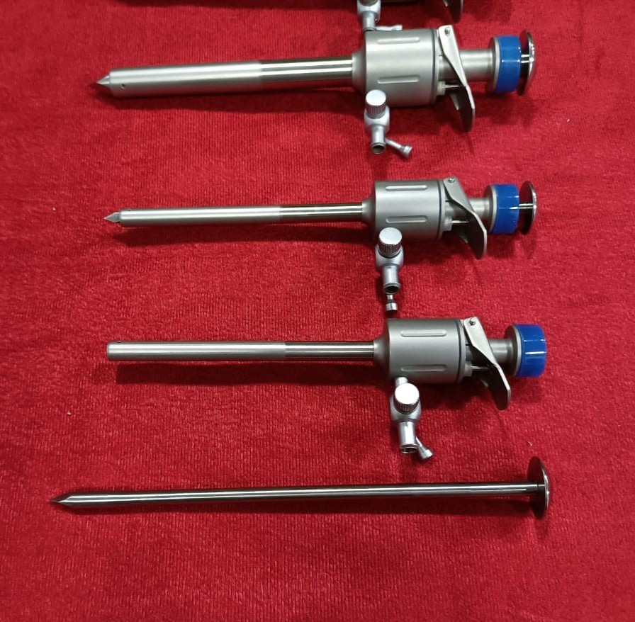 Laparoscopic Trocar Cannula 5mm/10mm SS Reusable Instruments – 4 nos.
