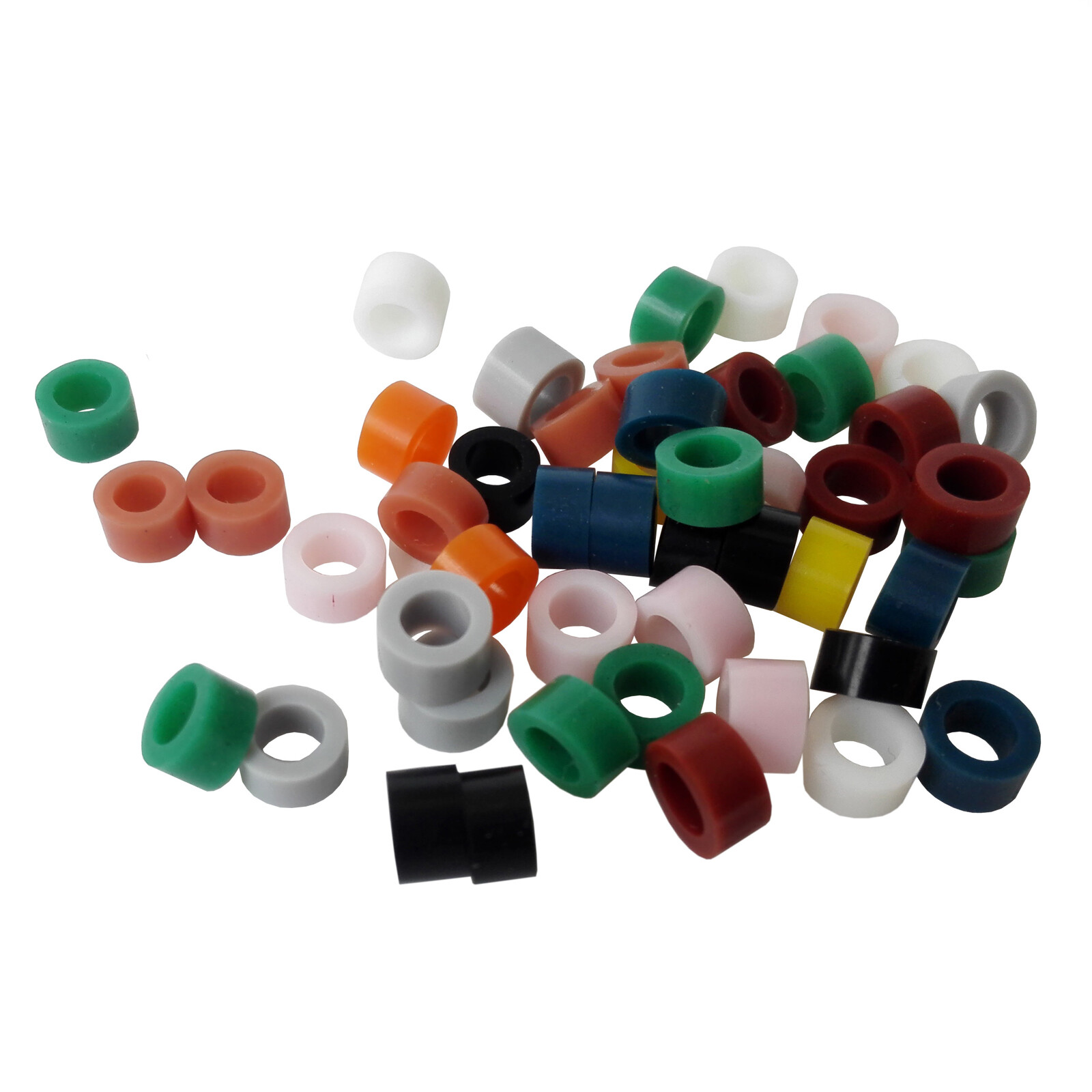 100Pcs/Bag Dental / Hygienist Instrument Silicone Color Code Rings Autoclavable