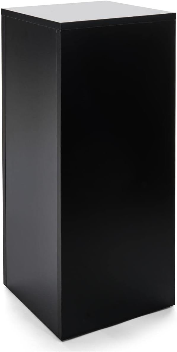 Black Display Pedestal Stand 36″ Tall Portable Gallery & Art Pedestal Retail