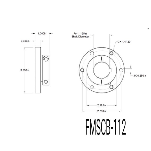 Face Mounted Shaft Collars/ Hub Mount Shaft Collar Couplings Alum or Steel