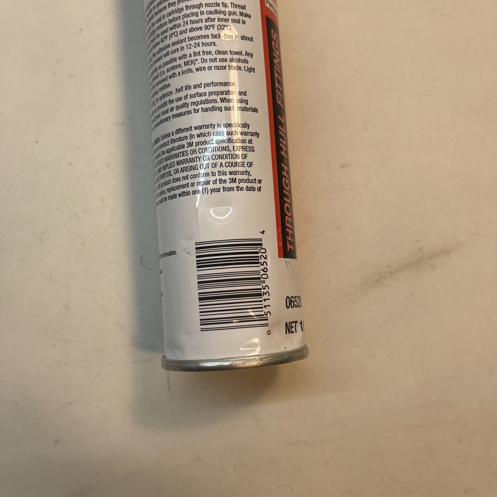 3M Marine Adhesive Sealant Fast Cure 5200 (06520) White “No Tip “ (13d)