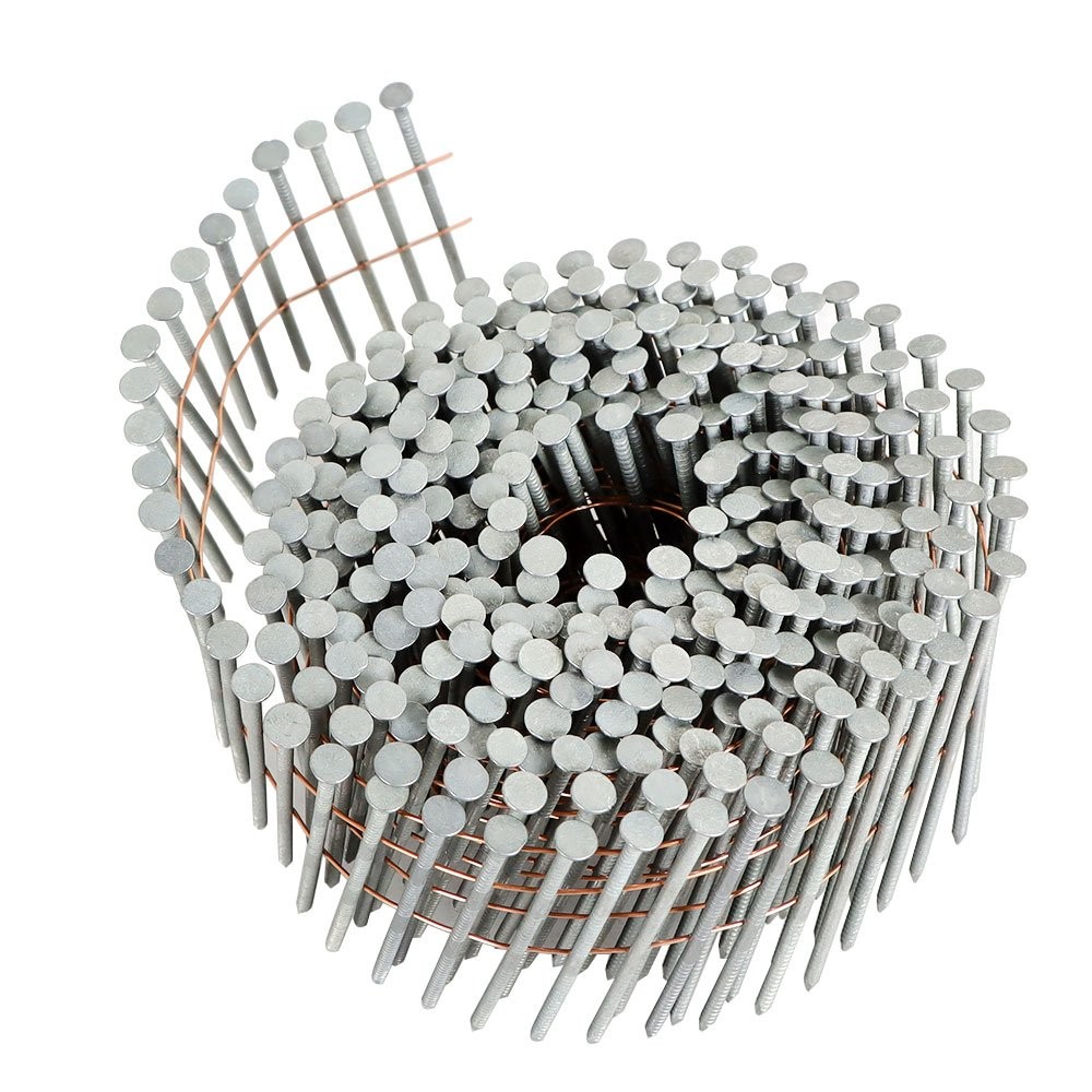 3600Pc Siding Nails 2-1/2 «x .092» 15 Degree Collated Wire Coil Full Round Head