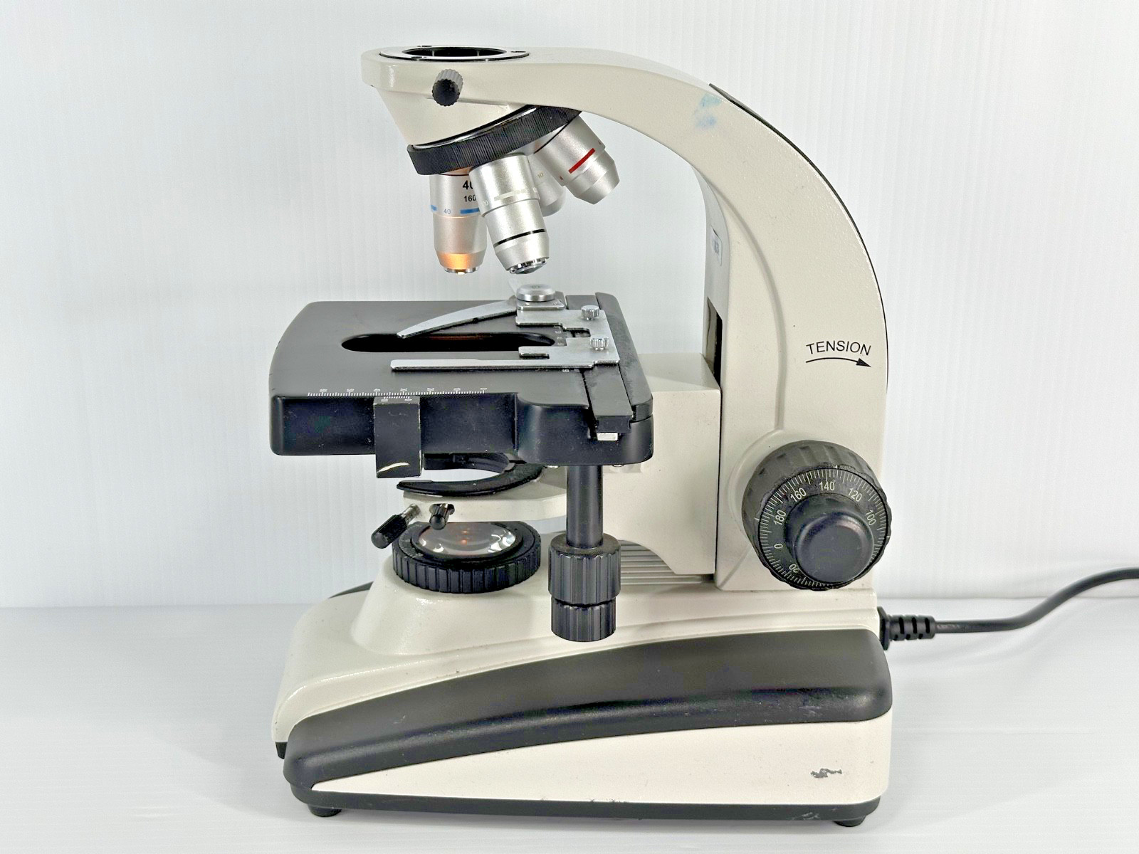 Unbranded Compound Laboratory Microscope 4x 10x 40x 100x Objectives