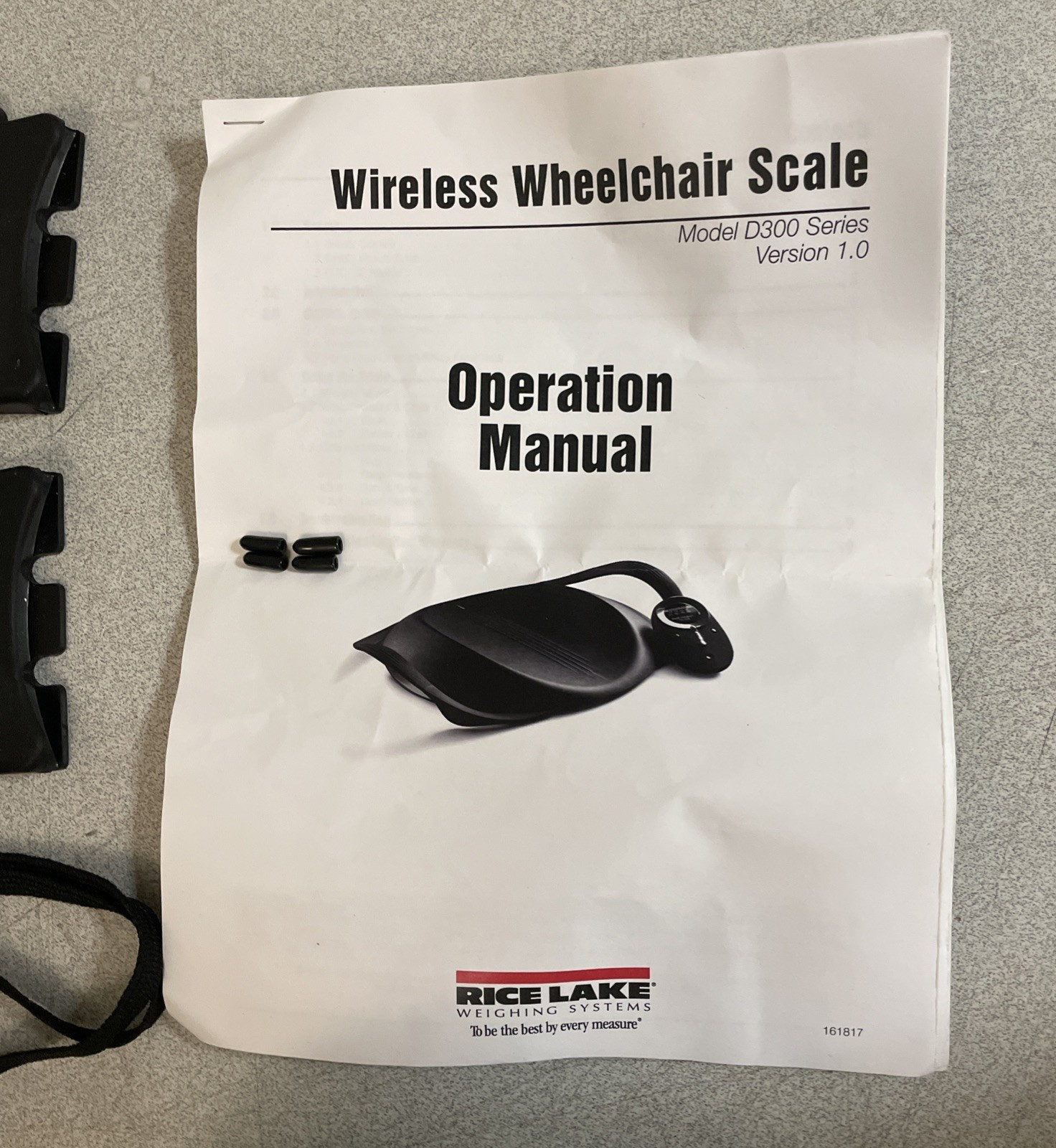 Rice Lake D300 Portable Wireless Wheelchair Scale 800 lbs – Mint
