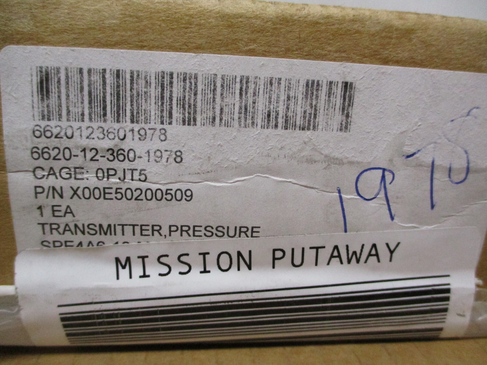GENUINE MTU Diesel Engine Pressure Sensor Transmitter , X00E50200509
