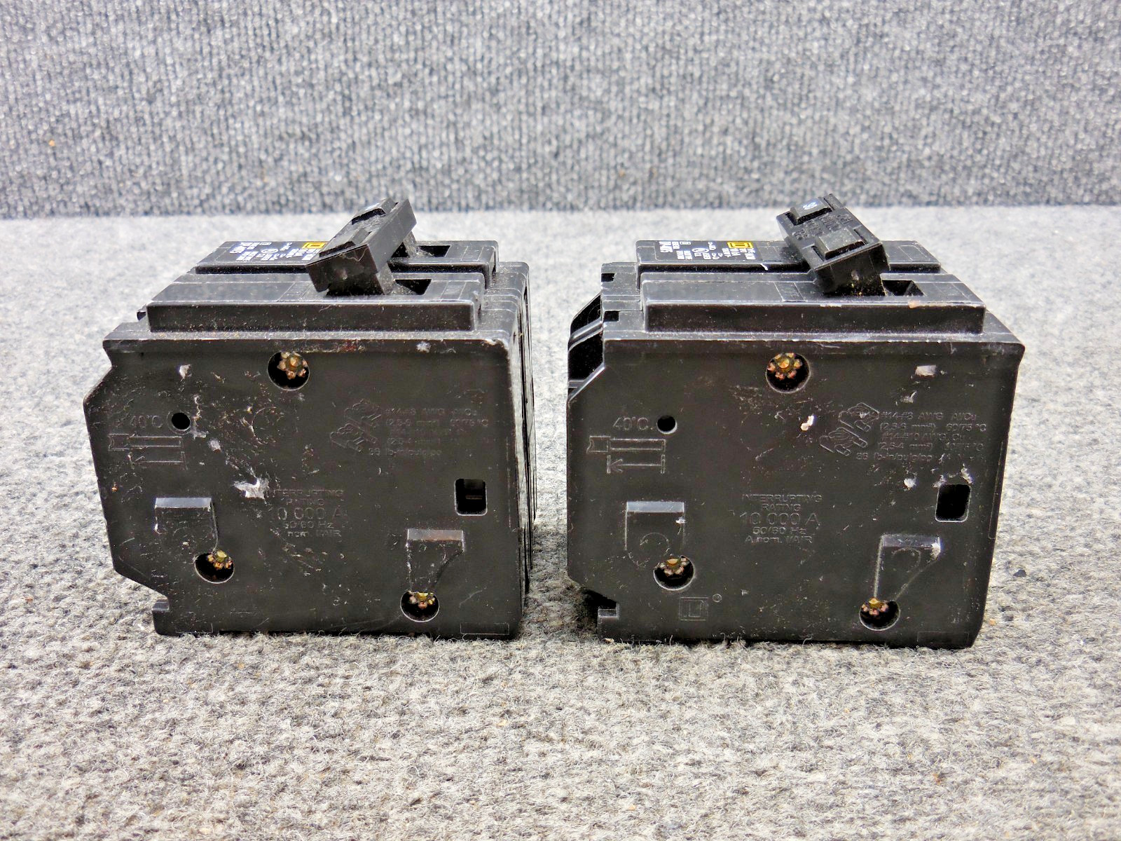Lot of (2) Unused Square D HOM230 30 amp 2 Pole Circuit Breaker