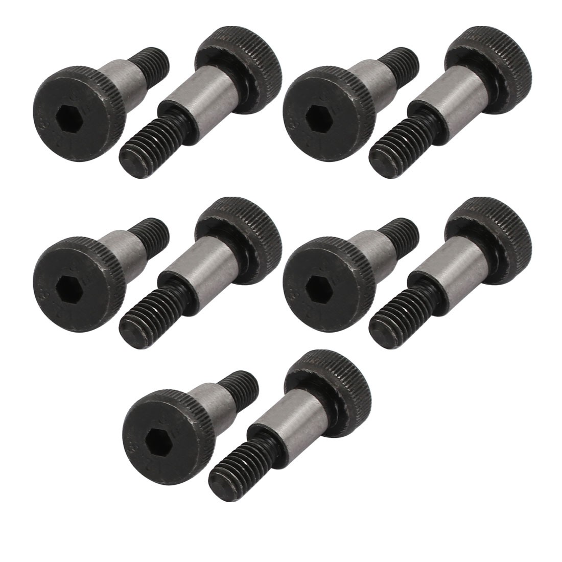 10Pc 40Cr Shoulder Bolt 8mm Shoulder Dia 12mm Shoulder L M6x12mm Thread