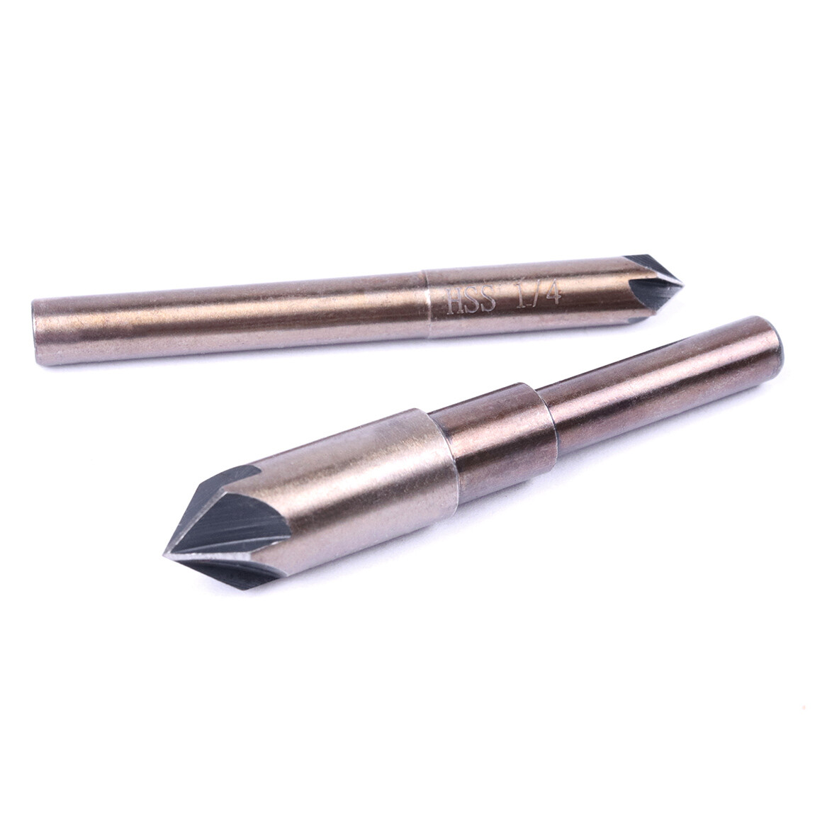 Pack 5 82 Degree 5 Flutes Countersink Drill Bit Set Chamfering Cutter Device