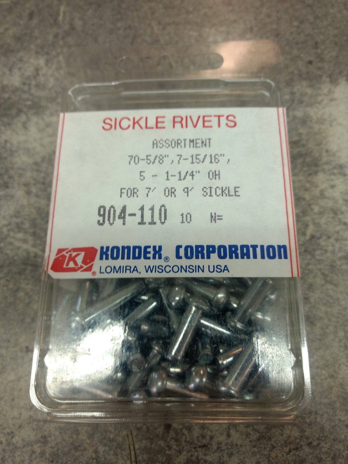 904-110 sickle rivets