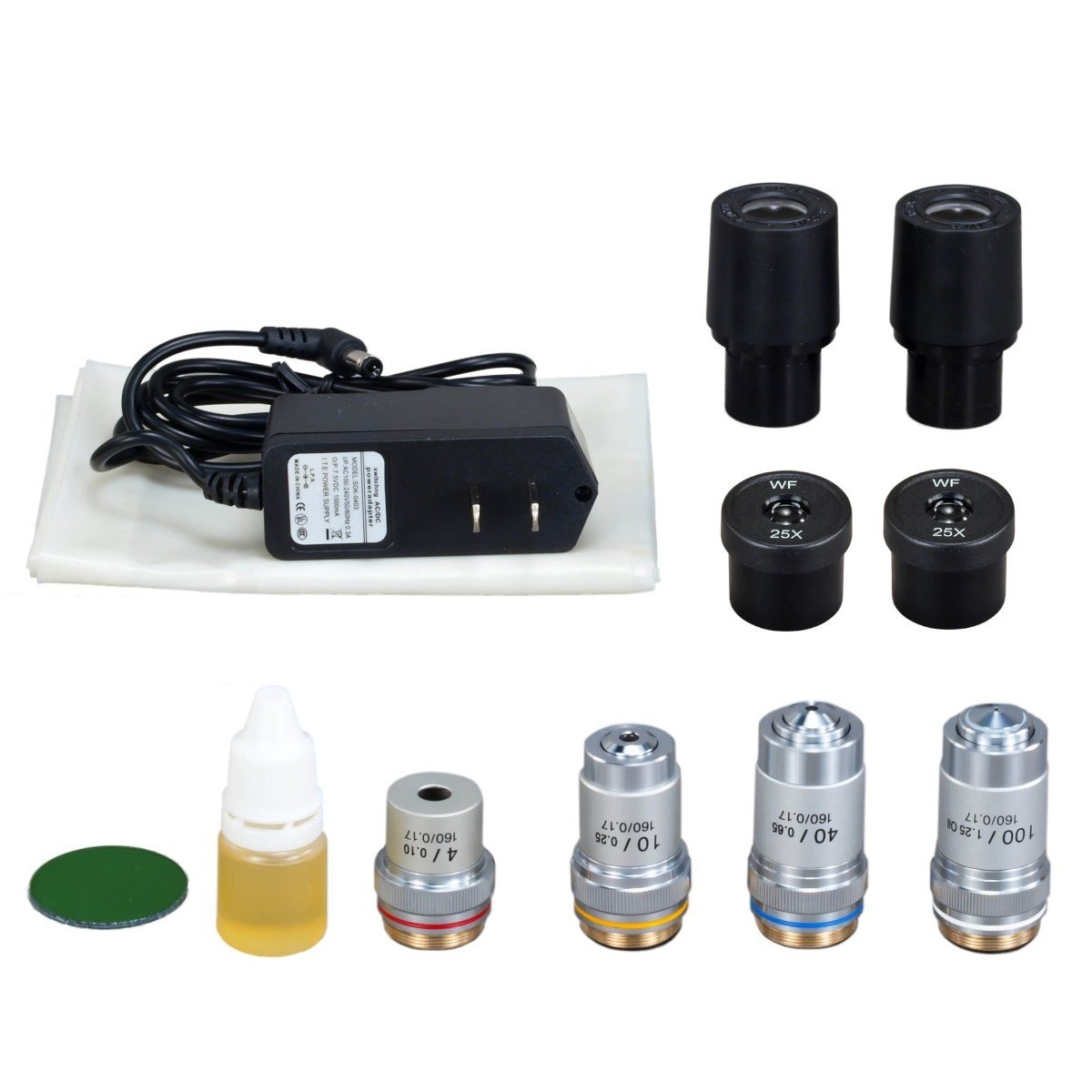 OMAX 40X-2500X LED Lab Trinocular Compound Microscope with Double Layer