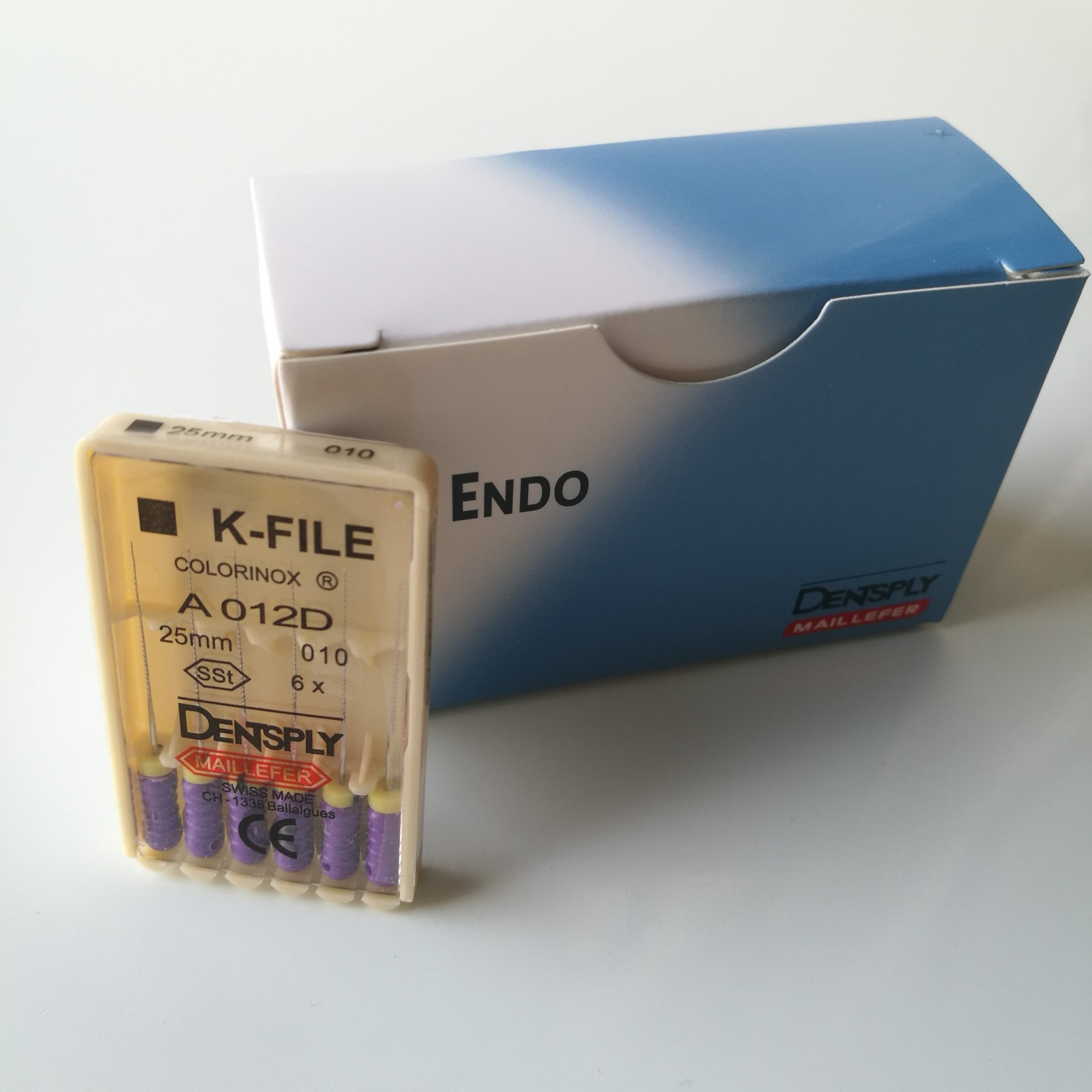 Dentsply Maillefer K-file Endodontic stainless steel 25mm All sizes 30 files/pk