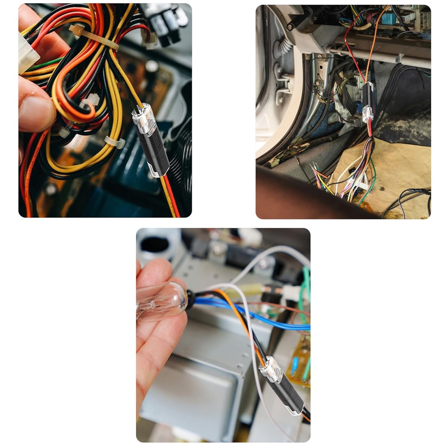 Double-Wire Plug-in Connector with Locking Buckle, Led Light Strip Connectors