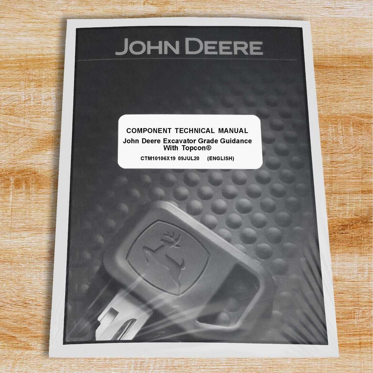 John Deere GRADE GUIDANCE Excavator Technical Service Repair Manual CTM10106X19