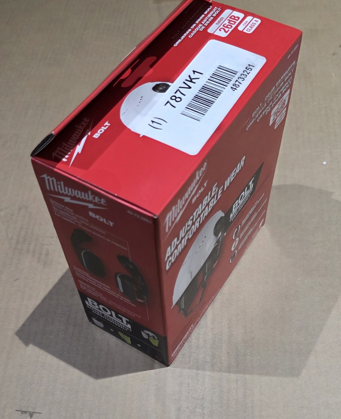 Milwaukee 48-73-3251 BOLT 26dB Earmuffs
