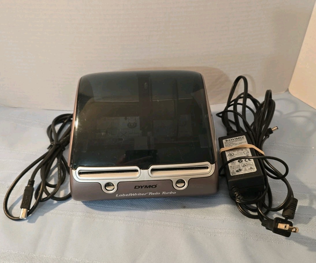 Dymo LabelWriter Twin Turbo Direct Thermal Label Printer 93085 w/ Power Adapter