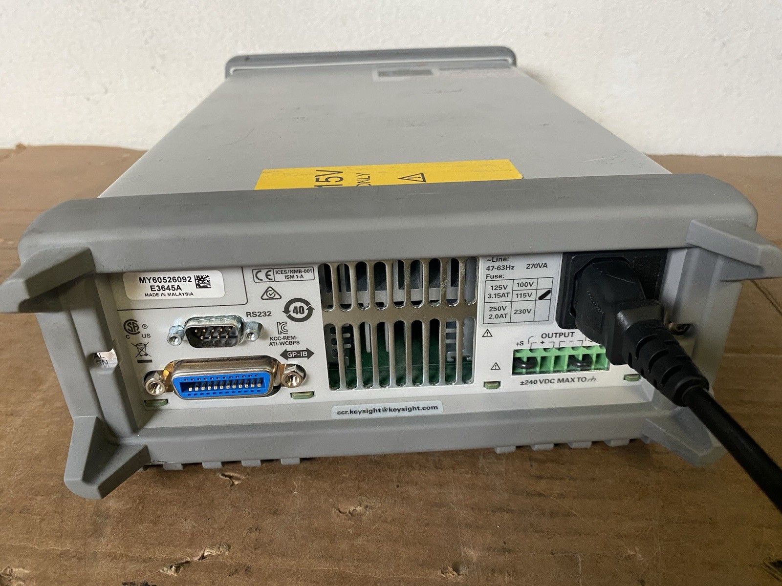 Genuine HP Keysight Agilent E3645A DC Power Supply 35V 2.2A 60V 1.3A