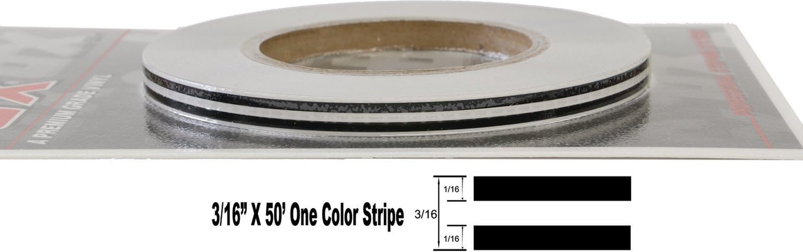 TFX 00033061 – Auto Customizing Dual Pinstripe – 3/16″ X 50′ (1/16″ Stripe, Gap,