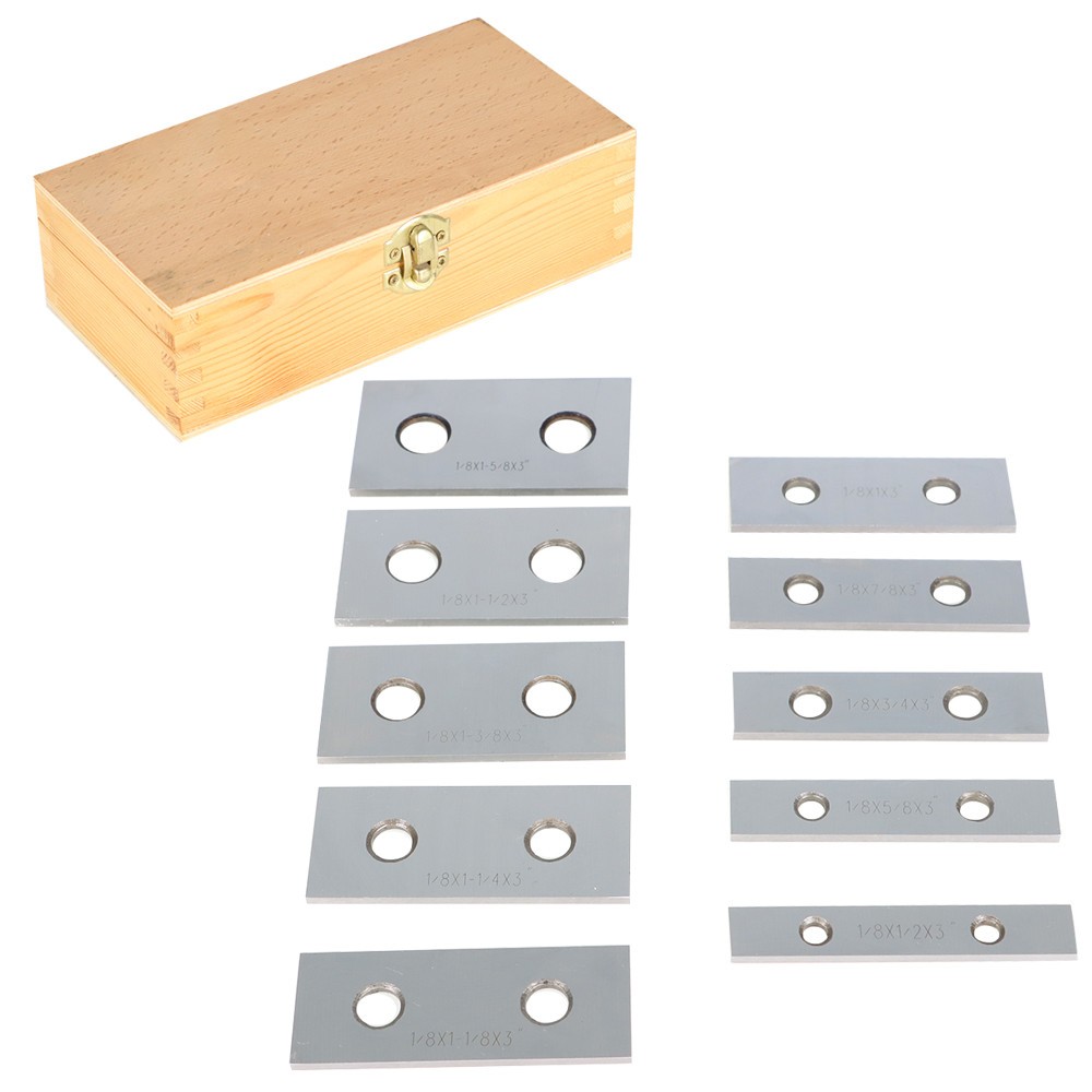 10 Pair 1/8 x 3″ Precision Parallel Set Hardened Steel In Case Steel New