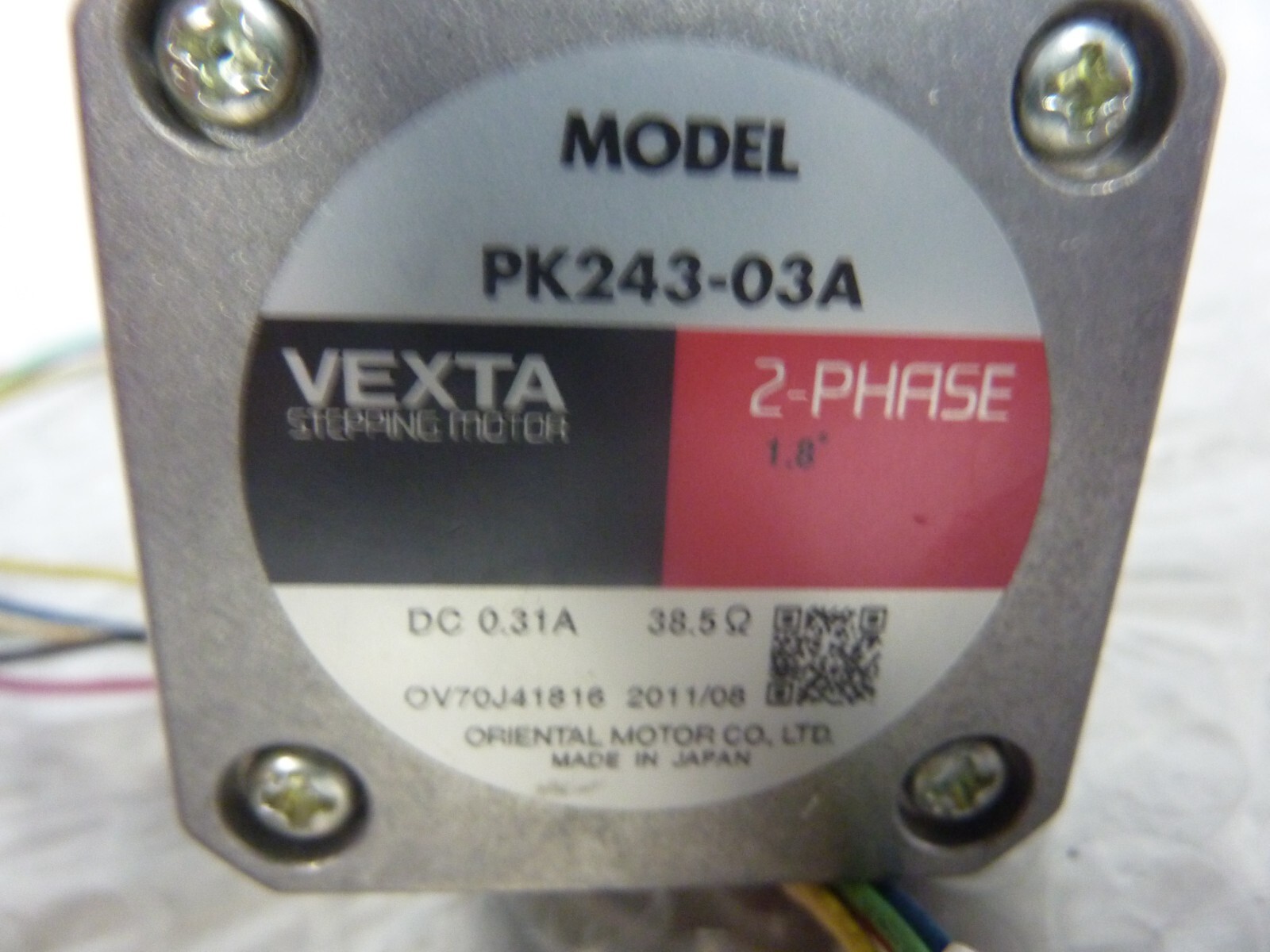 ORIENTAL VEXTA PX243-03A 2-Phase 1.8° STEP Stepping MOTOR 12V 0.31A (23676)