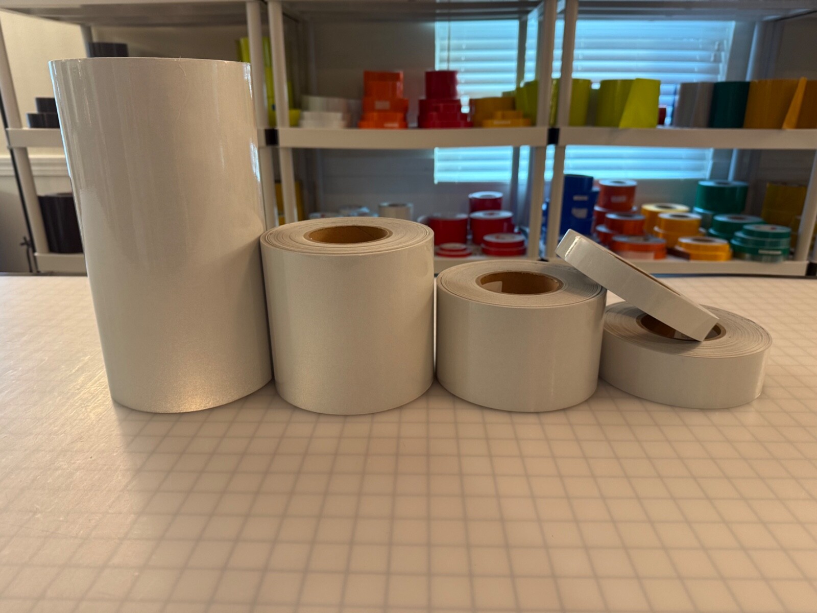 White Reflective Tape 3M 680 Type 1 Scotchlite ELG Reflect White 1″ 2″ 4″ 6″ 12″