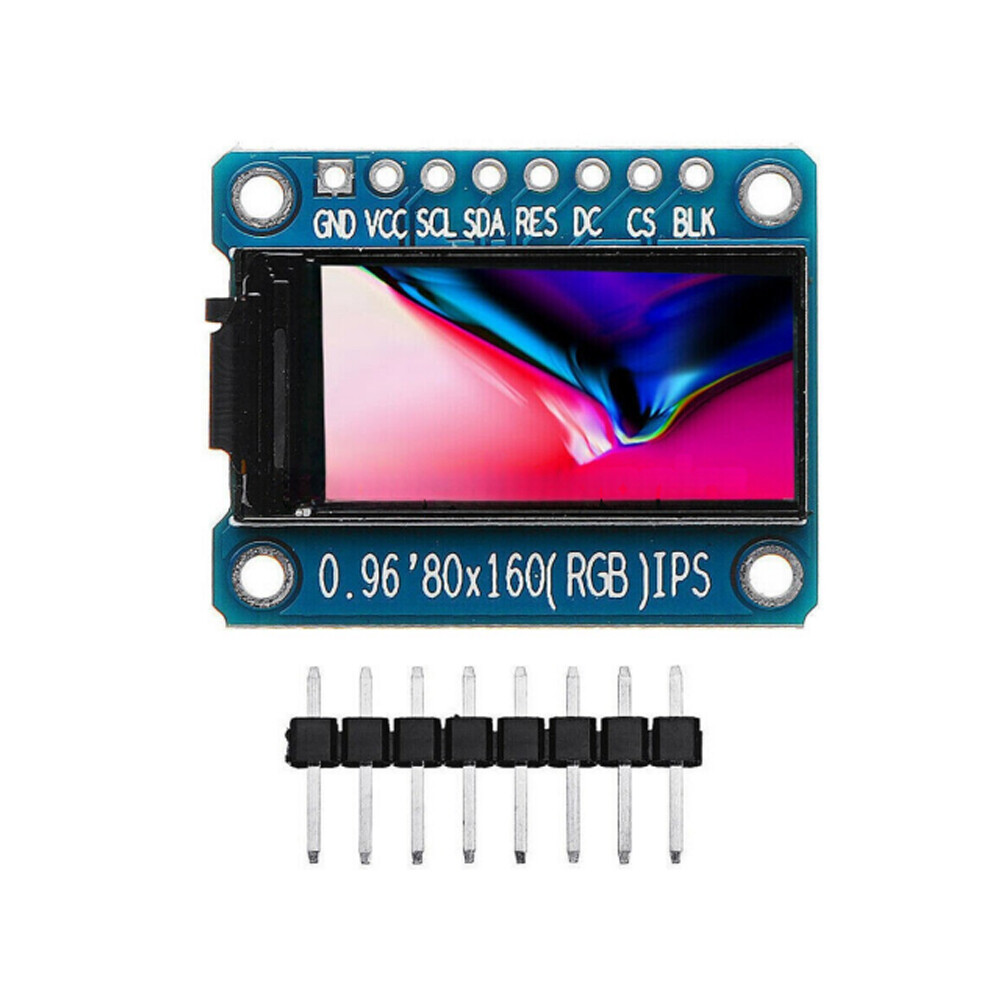 2X 0.96» Inch IPS Full Color 80×160 LCD Display Module ST7735 SPI for
