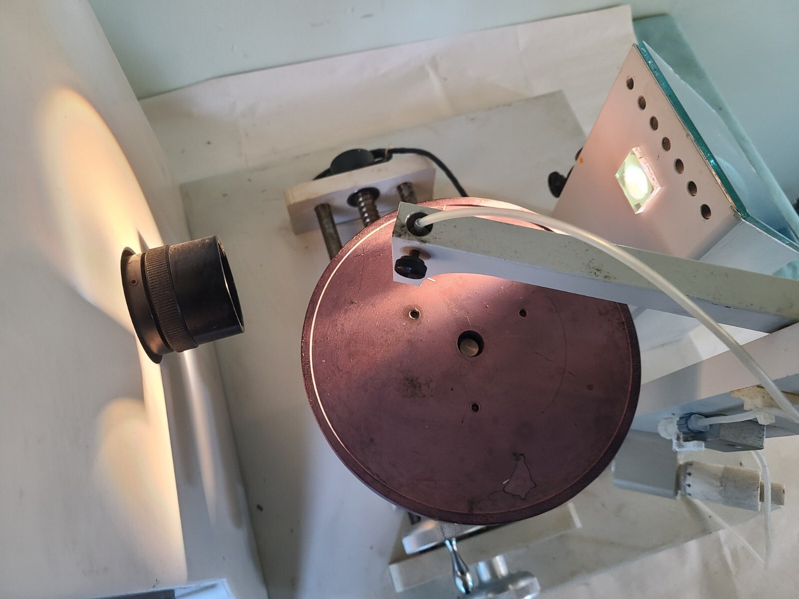 TanTec CAM-WAFER Series Contact Angle Meter, Powers Up, AS IS For Parts Or Repai