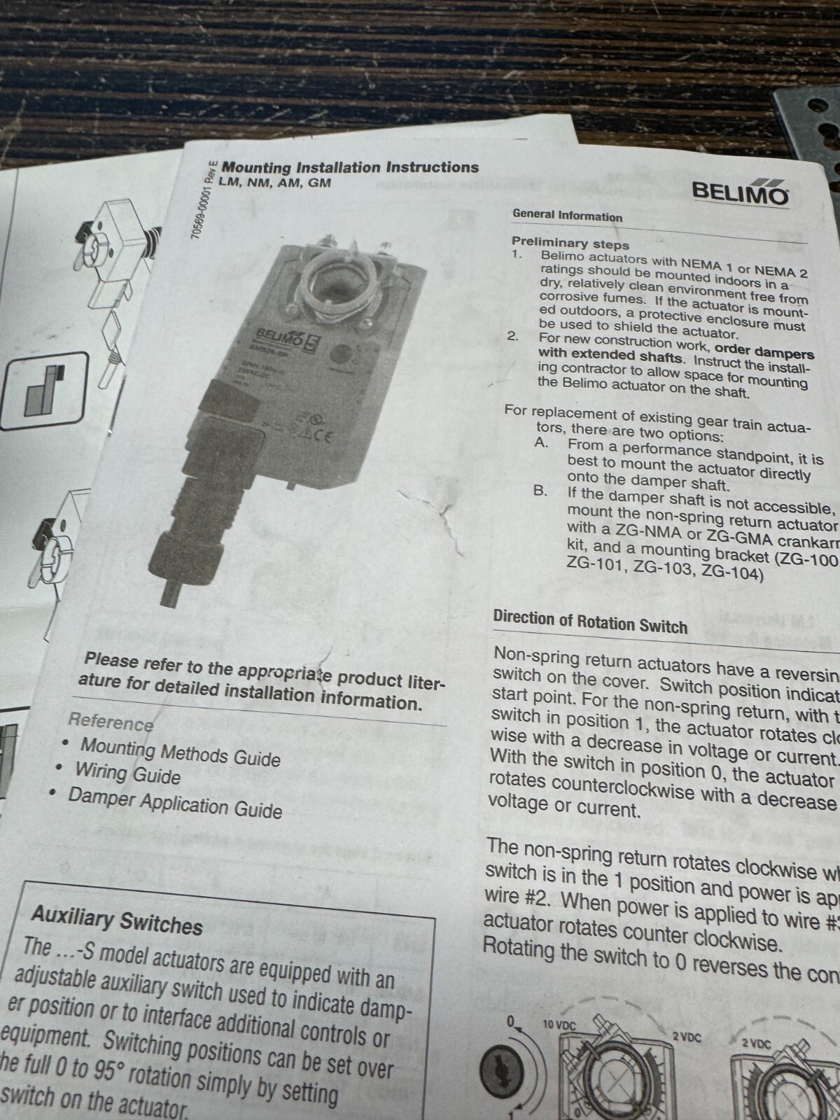 Belimo Damper Actuator LMQB24-1 35 in-lb [4Nm] Non/ AC/DC 24v w/ accessory