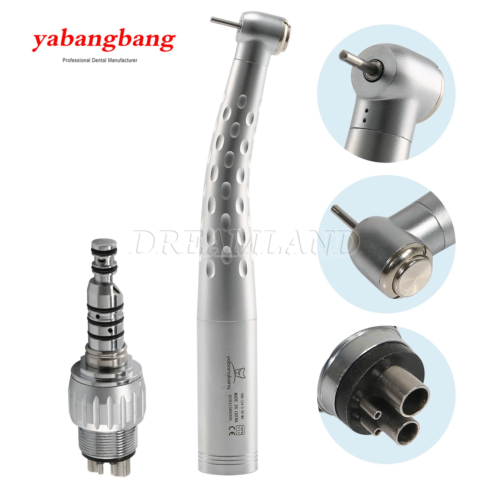 KAVO Style Dental High Speed Handpiece + 4 Hole Quick Coupler 360° Swivel