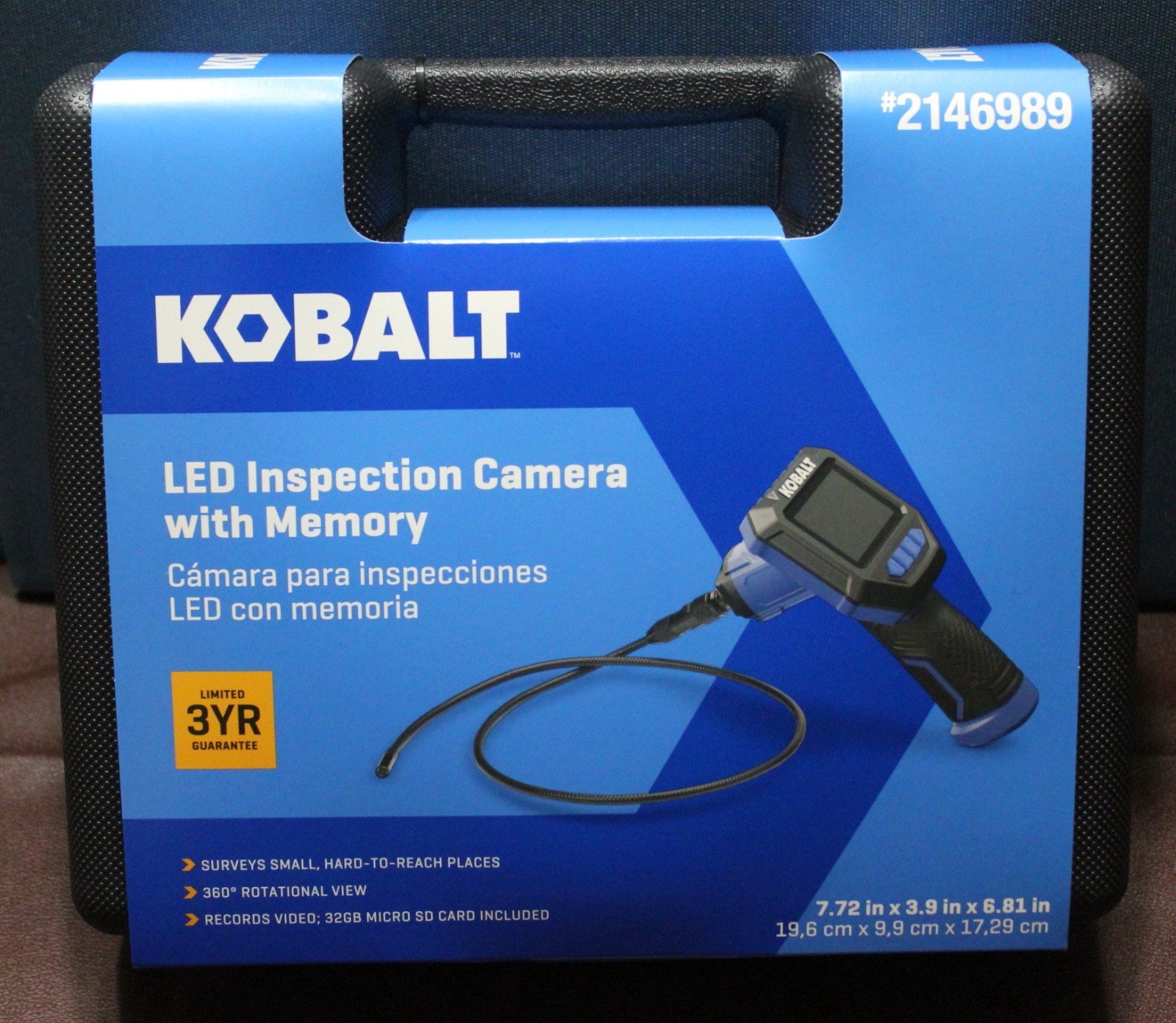 Kobalt Led Inspection Camera & Case with Memory Card (2146989)