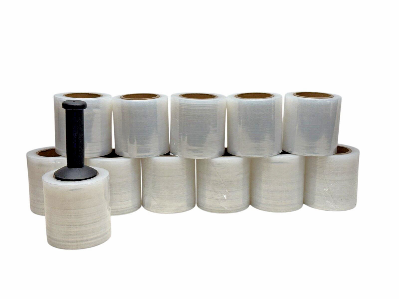 5″ in. x 80 Gauge x 1000FT 12 Rolls Mini Stretch Shrink Wrap Film 80 Gauge