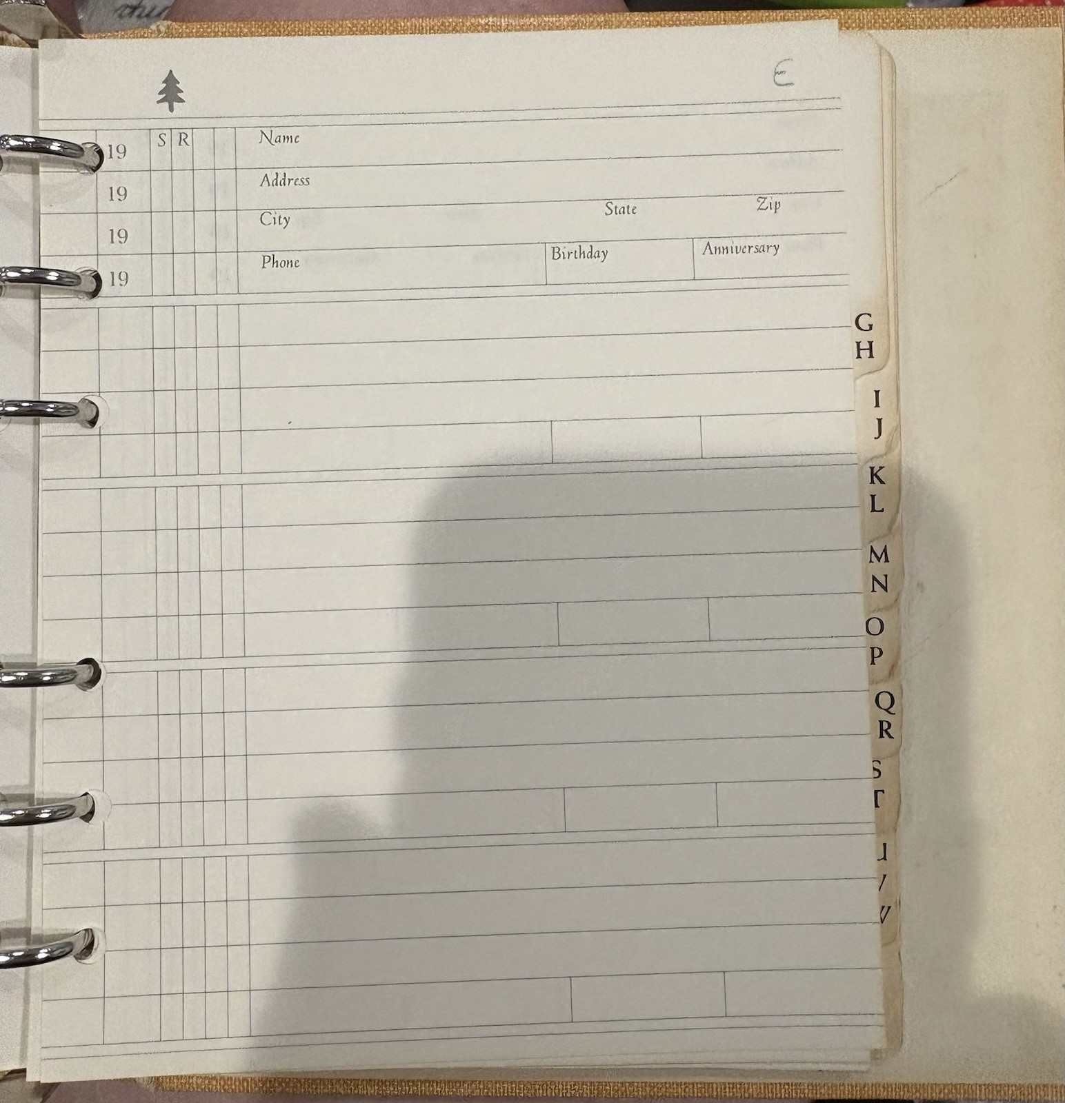 Vintage Hallmark Koala Address Book 3 Ring Binder Loose Leaf Friendship