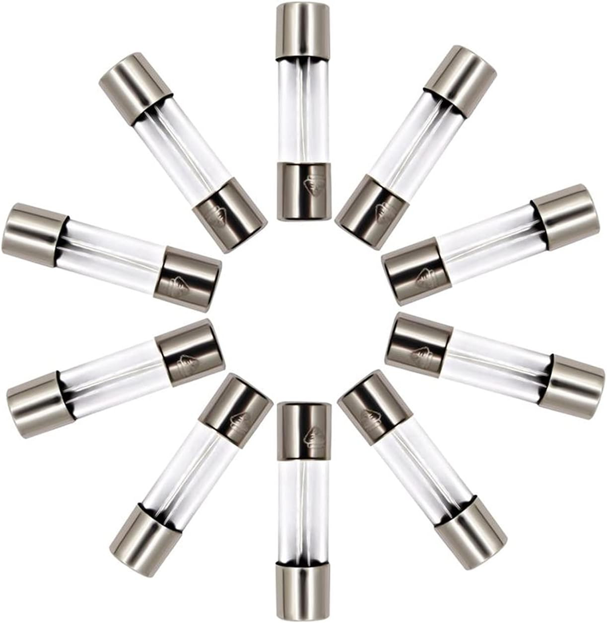 10 Pack F3AL Fast-Blow Fuse 3A Max 3Amp 125V Glass Fuses 0.2 X 0.78