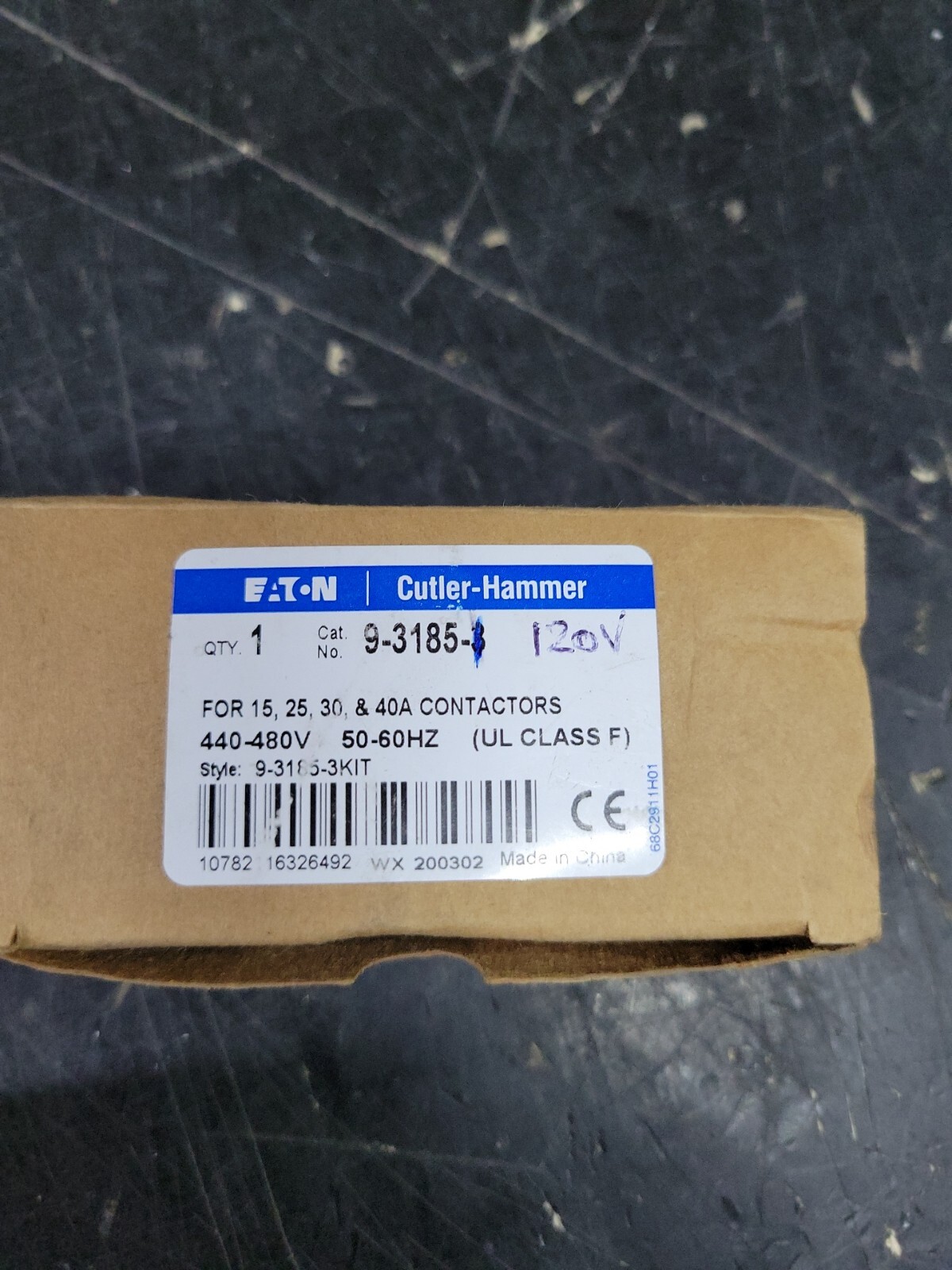 1) New Old Stock! Eaton C25 9-3185-1 Coil 110-120V 15 25 30 40A VN