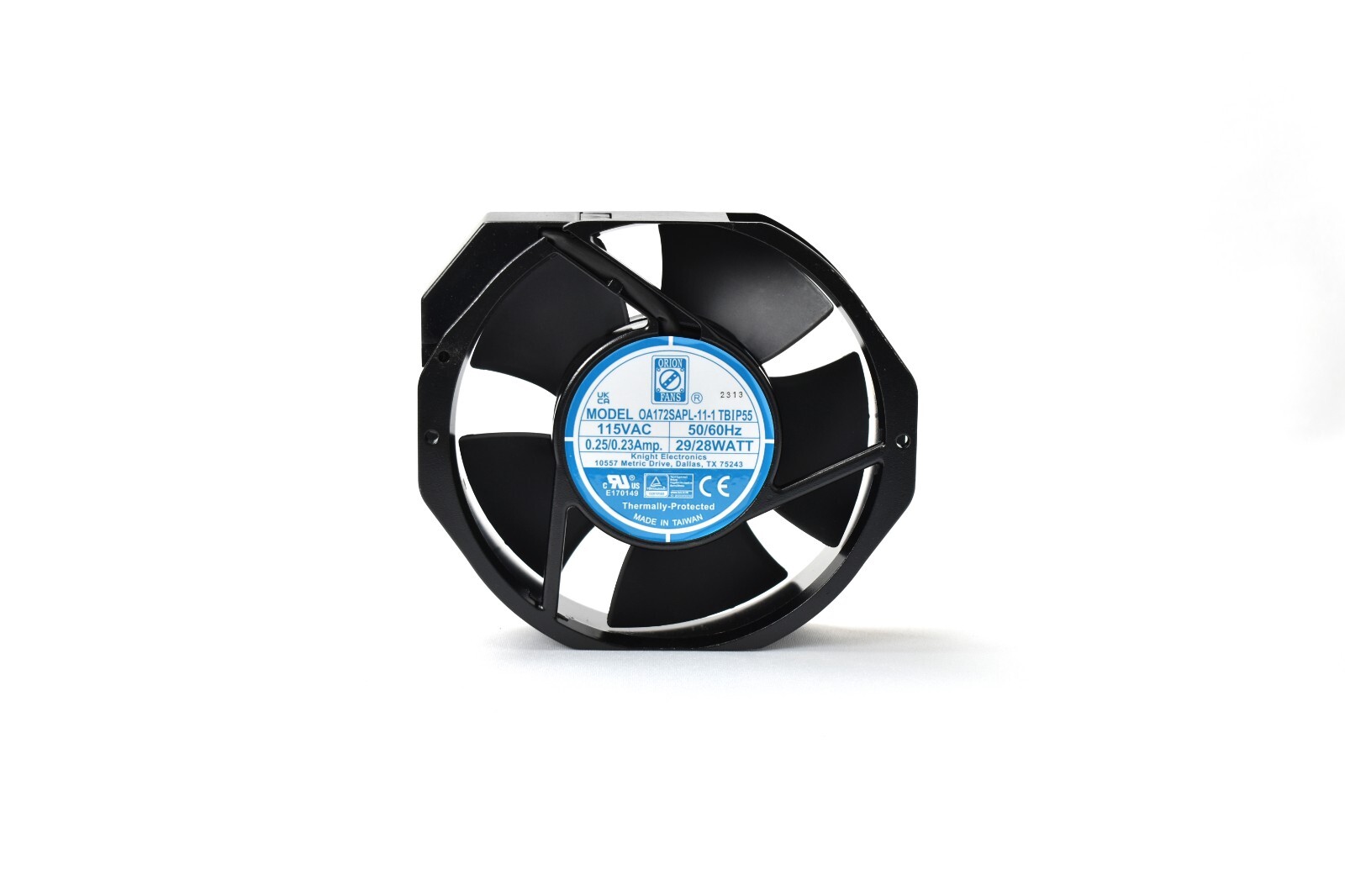 ORION FANS OA172SAPL-11-1TB IP55 115VAC 60Hz 28W Dual Ball Bearing Axial Fan