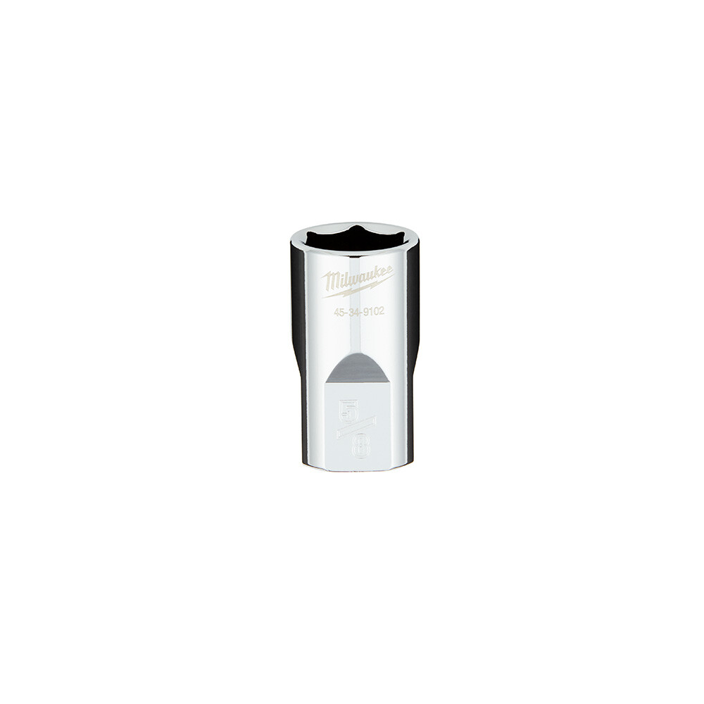 Milwaukee 45-34-9102 1/2 Drive 5/8 SAE 6-Point Socket with FOUR FLAT Sides