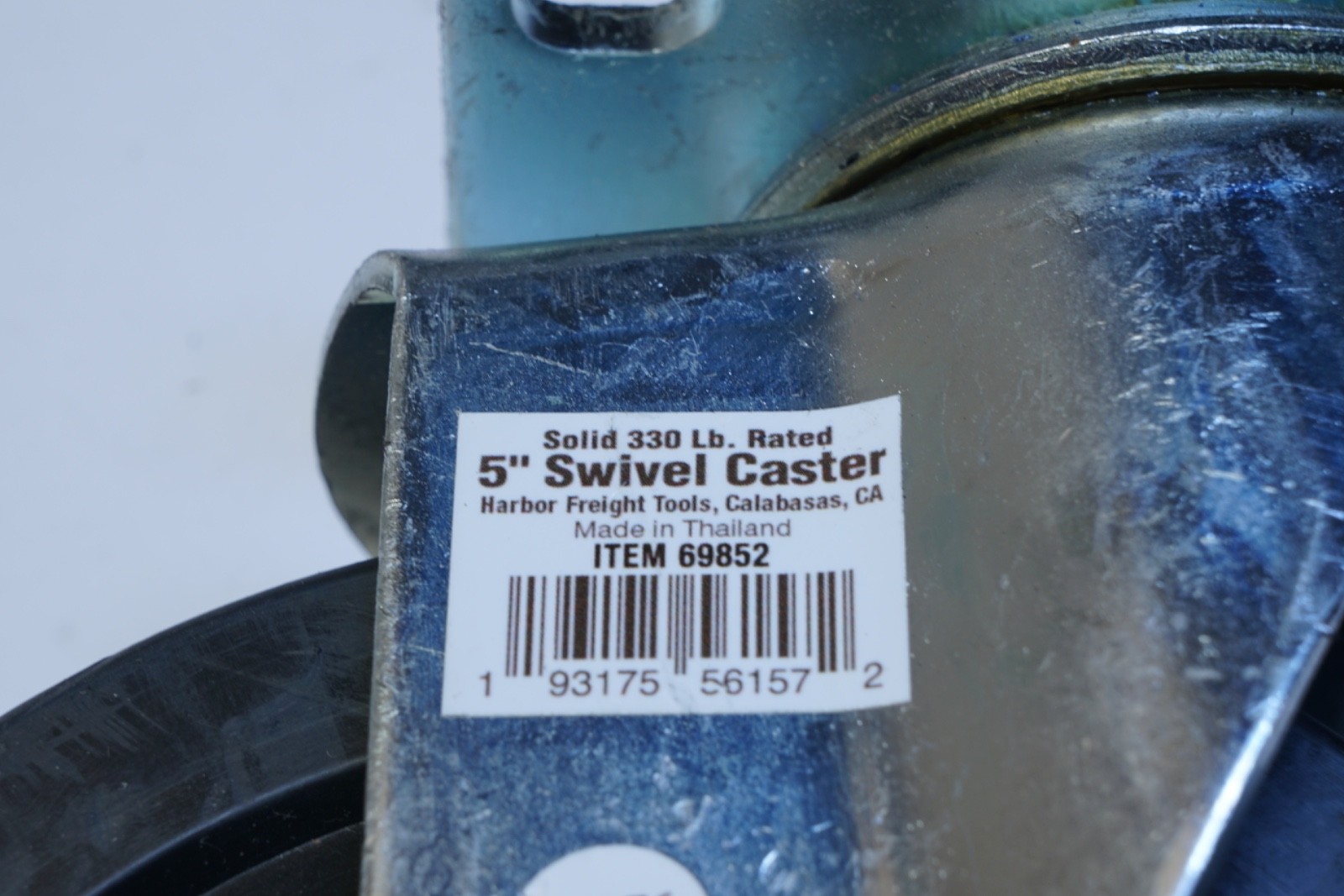 New Lot of 8 Harbor Freight 5 in. Polyurethane Swivel Caster 69852, 330 lb. load