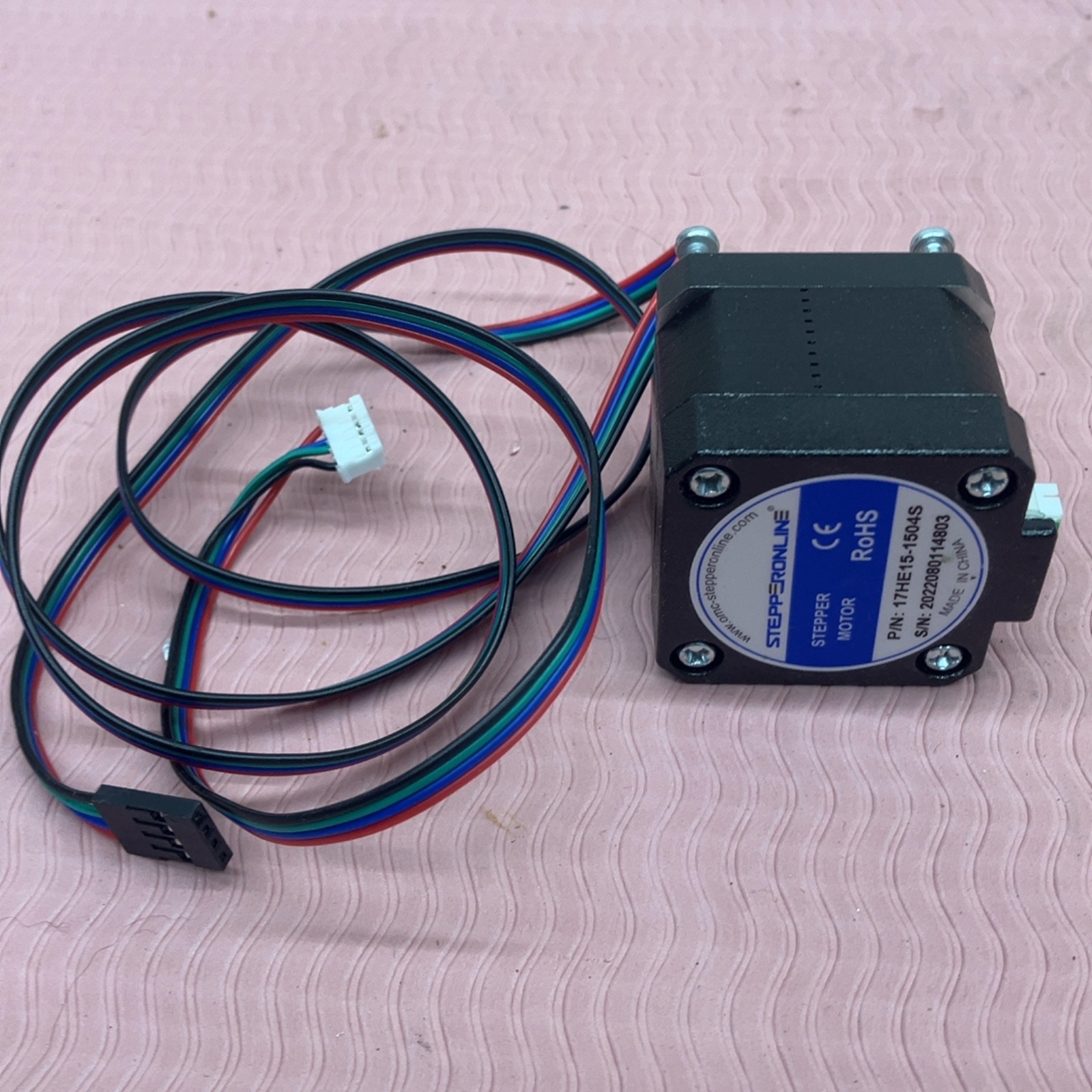 STEPPERONLINE NEMA 17 Stepper Motor 17HE15-1504S 4-Lead with Cable