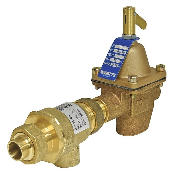 Watts B911s-M3 Comb Fill Valve/Backflow Preventor, 1/2In