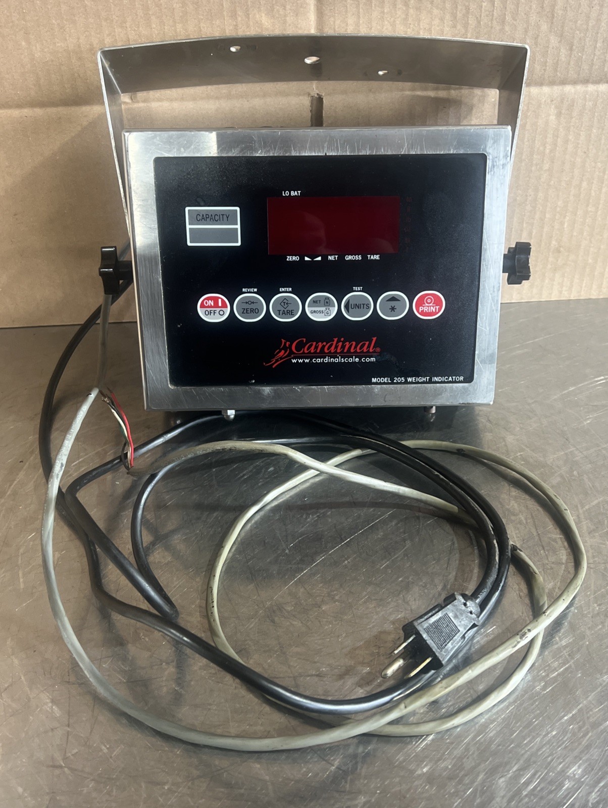 CARDINAL DETECTO Model 205 WEIGHT INDICATOR Used Surplus