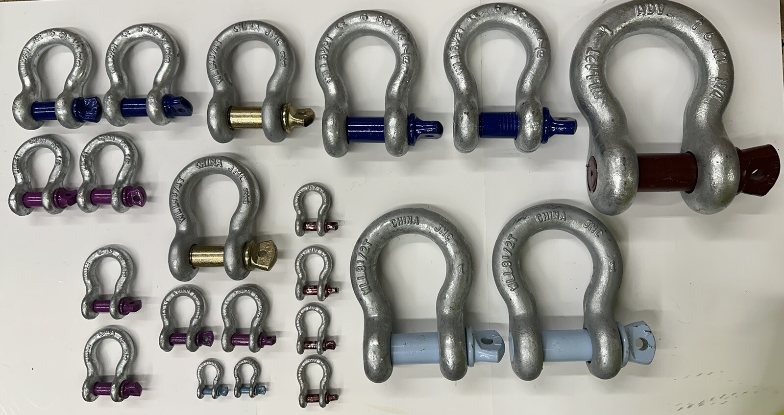 Screw Pin Anchor Shackle Clevis D Ring Bow Lifting Pulling Sizes 3/16″ to 2″®️🆕