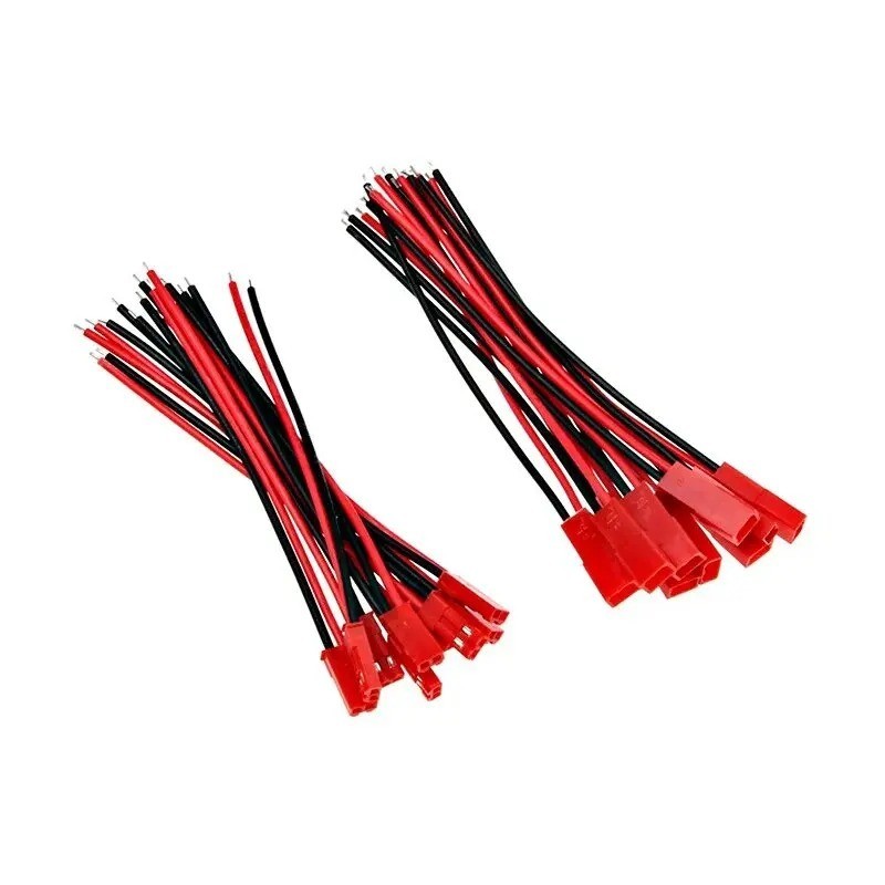 20pcs JST 2-Pin Male & Female Connector Plug Cable Set for DIY Wiring
