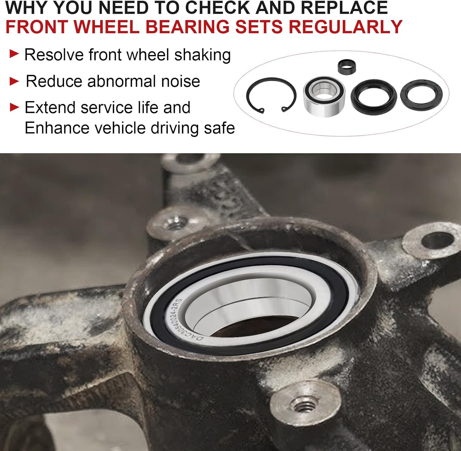 Wheel Bearings Seals Front for Honda Foreman 500 400 450 Rincon 650 680 Rubicon