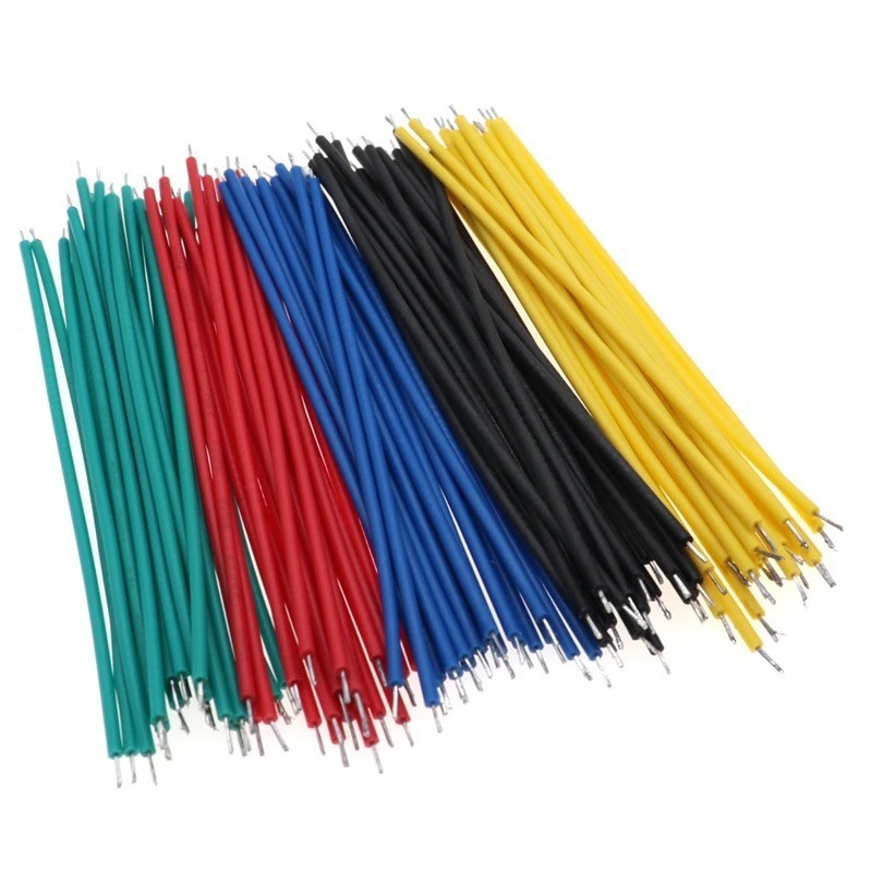 120PCS 24AWG Tin-Plated Breadboard Jumper Wire Kit 8cm PCB Solder Cable 1007-24A