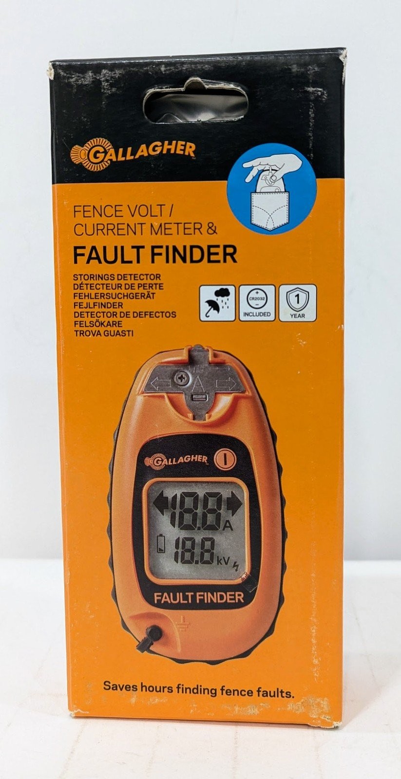Gallagher Fault Finder G50905 Electric Fence Digital Volt/Current Meter