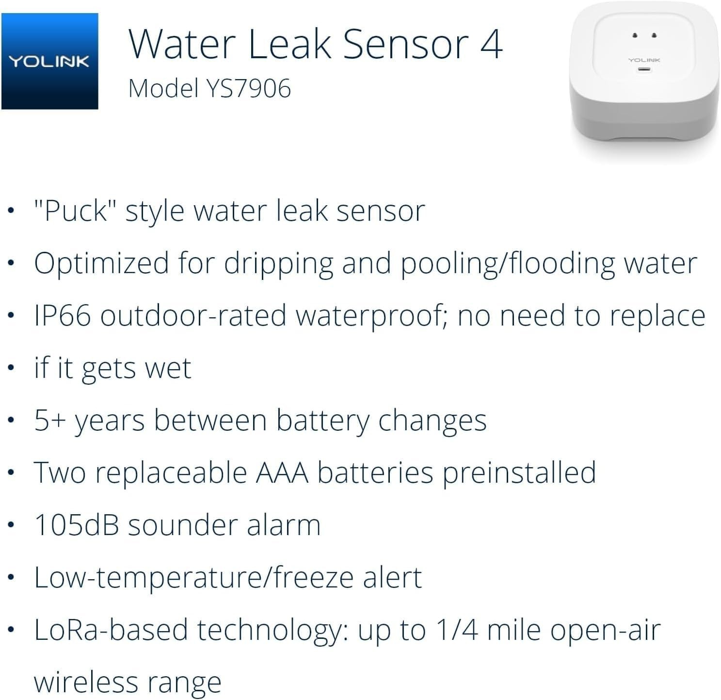 Smart Home Starter Kit: SpeakerHub & Water Leak Sensor 4 with 105 dB