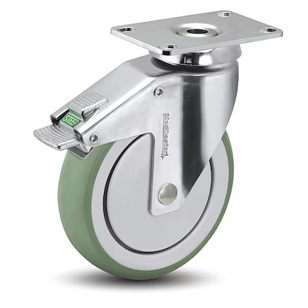 Medcaster Ch06amp125dltp01 6″ X 1-1/4″ Non-Marking Anti-Microbial Tpr Swivel