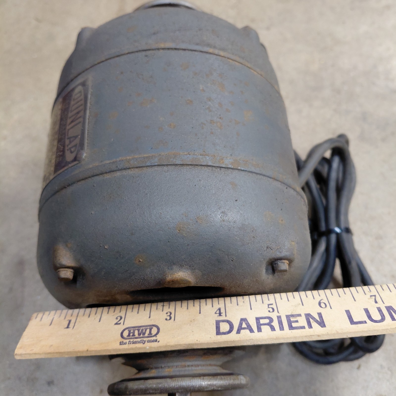 See Video Vintage Sears DUNLAP 1/3 HP Split Phase 115V 1750 RPM Motor 1/2” Shaft