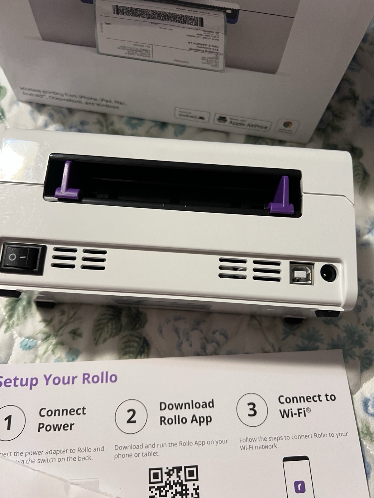 ALL 3-White Rollo X1040-Wireless Thermal Label Printer&Shipping Scale&500 Labels